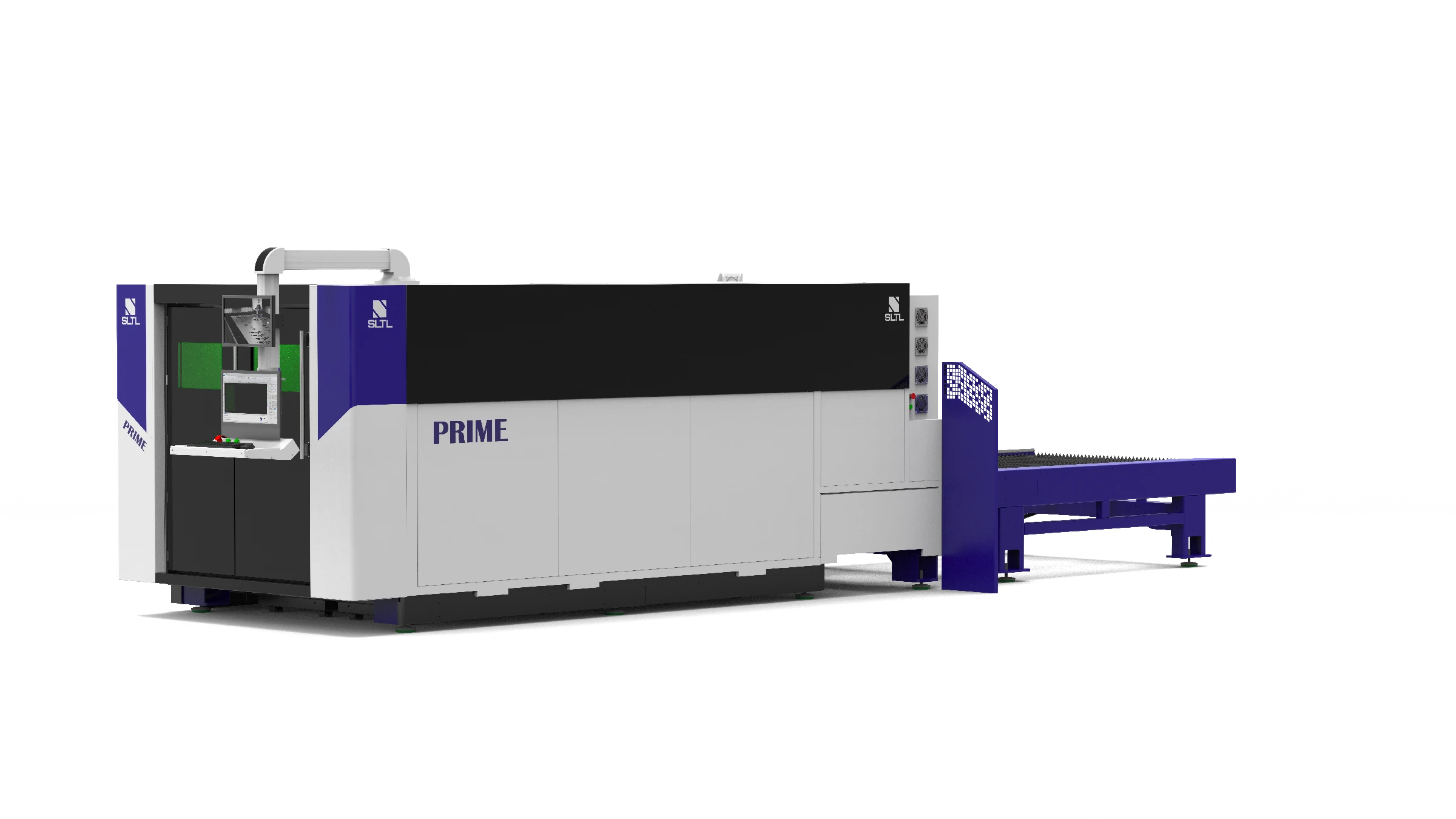 Prime 2D Laser Cutting Machine Isometric View