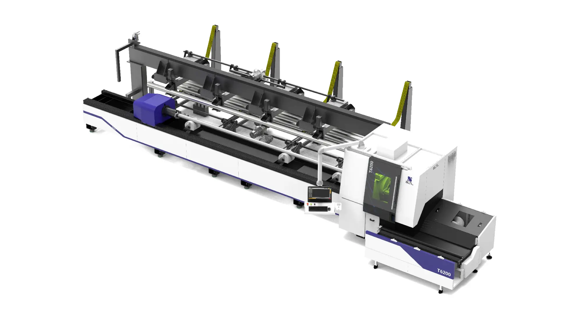 T6200 - Máquina cortadora de tubos / tubos con automatización