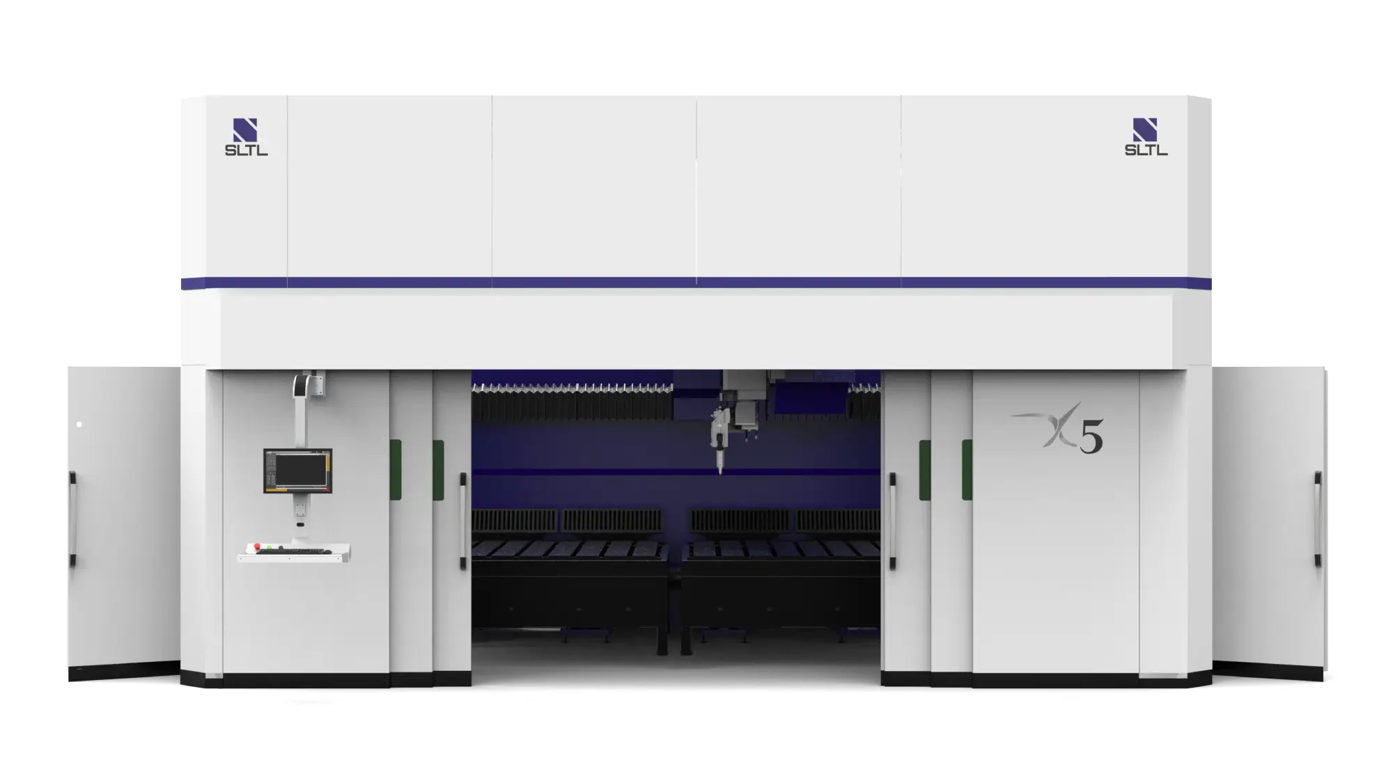 5-Achsen-3D-Faserlaserschneidemaschine – Vorderseite