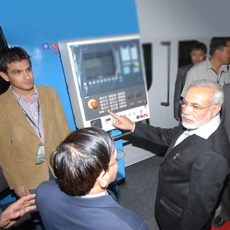 2011 - Prime Minister Narendra Modi - Operating SLTL Machine