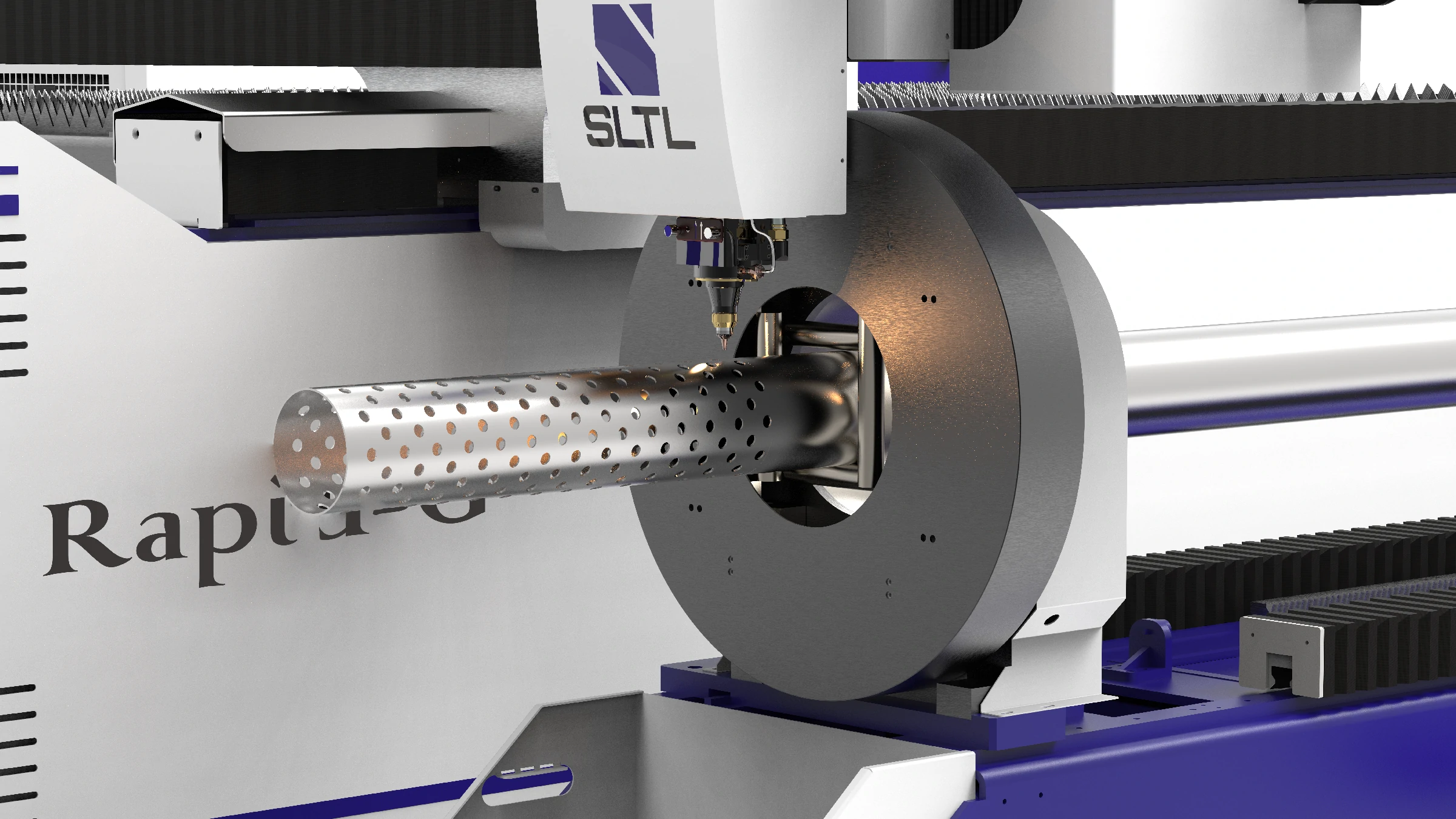 Machine de découpe de tubes et de tuyaux au laser à fibre 2D