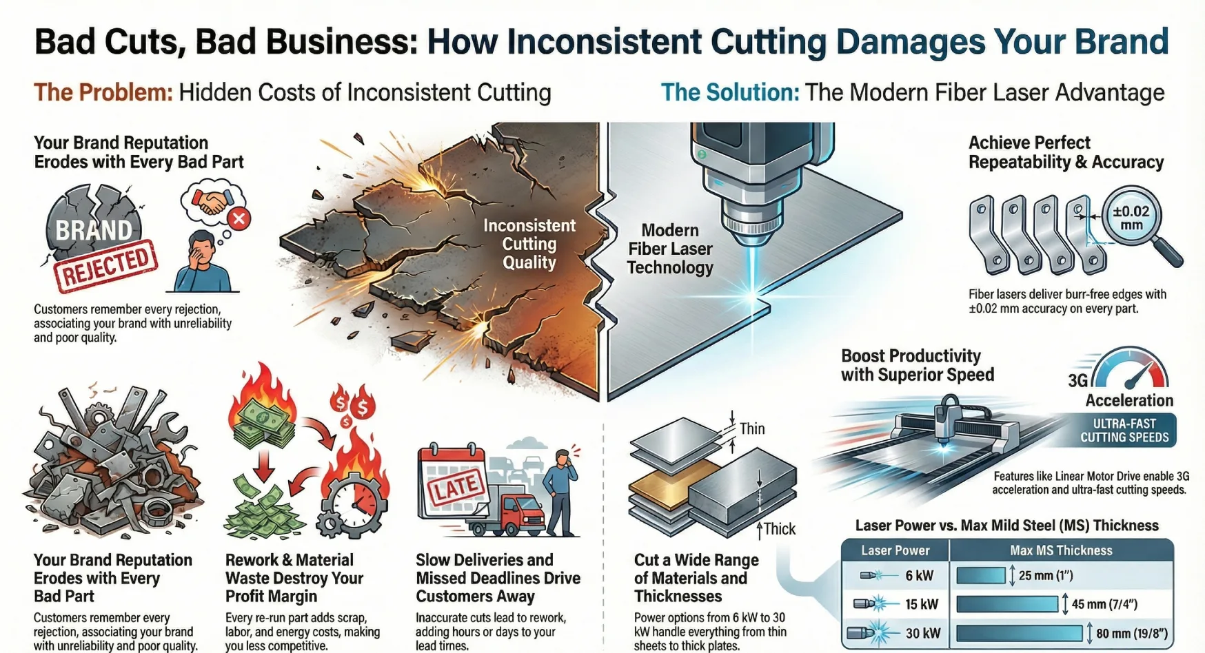 how inconsistent cutting quality destroys your brand reputation