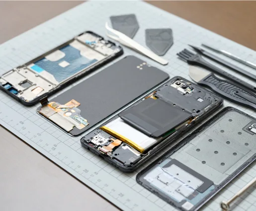 Different electronic components marking using SLTL laser solutions.