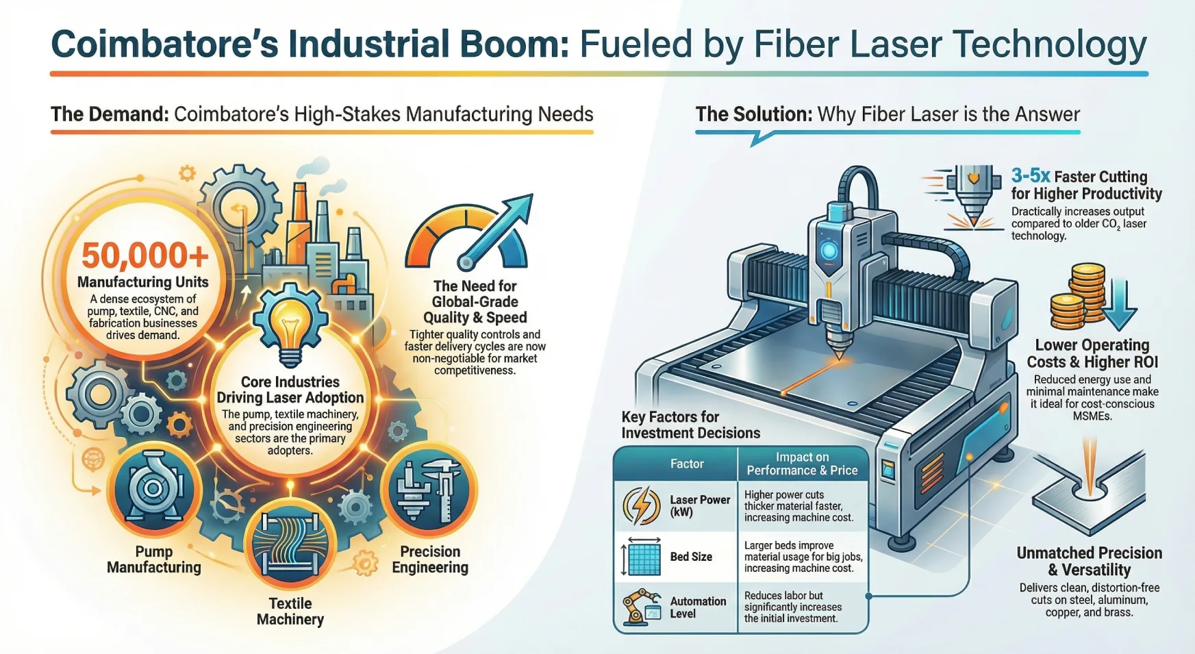 Why Coimbatore’s Fabrication Units Are Switching to SLTL’s Fiber Laser Cutting Machines for Faster, Smarter Production
