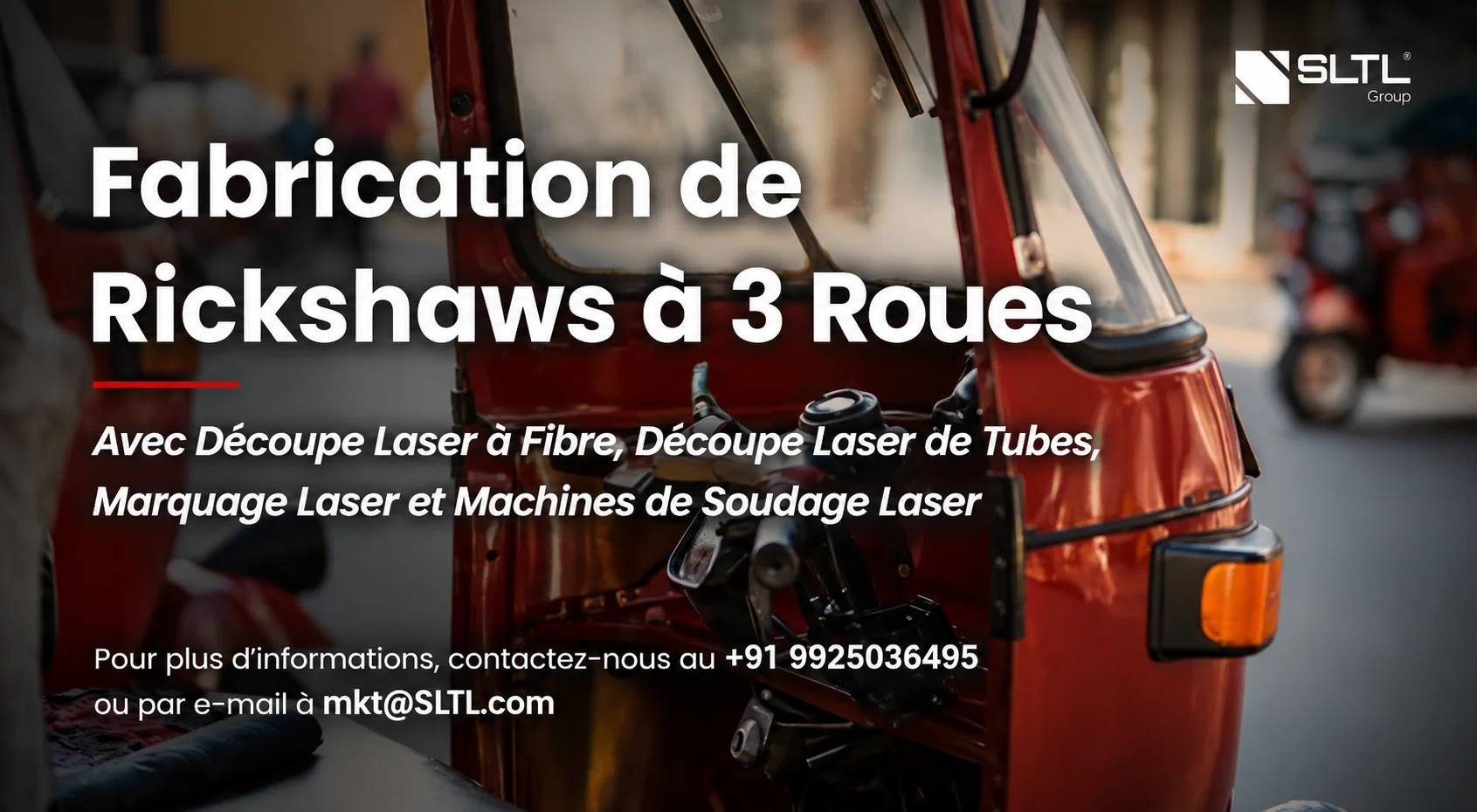 Fabrication de pousse-pousse à trois roues à l’aide de machines de découpe laser fibre, de découpe laser de tubes, de marquage laser et de soudage laser.