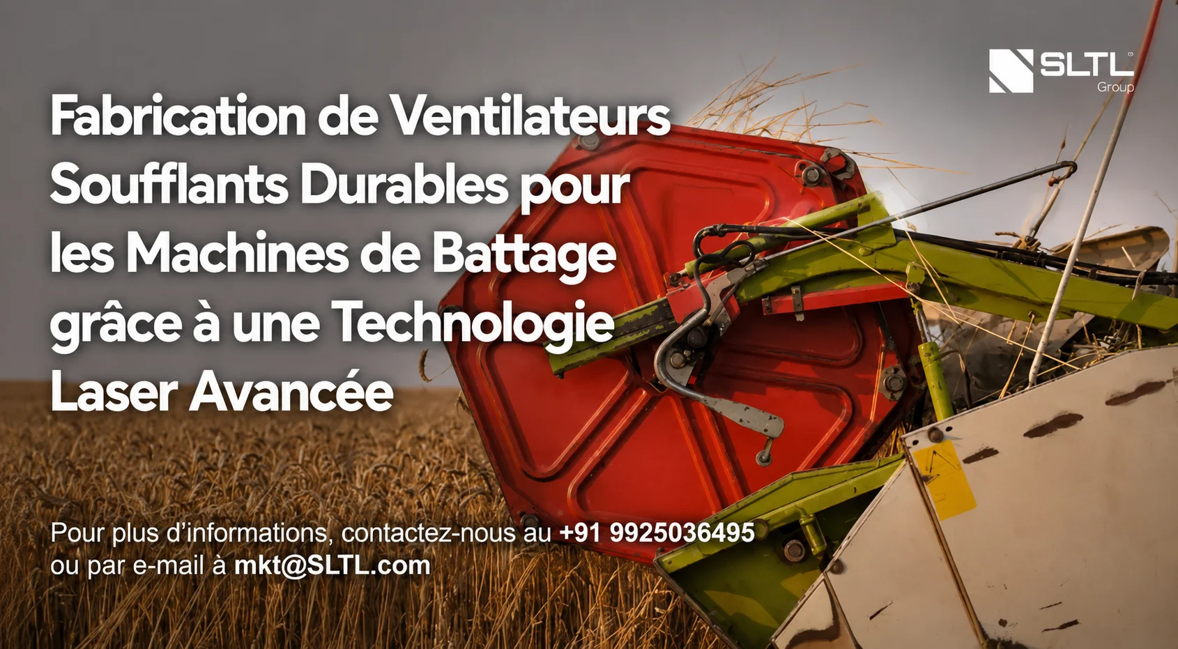 Fabricación de ventiladores duraderos para trilladoras mediante tecnología láser avanzada