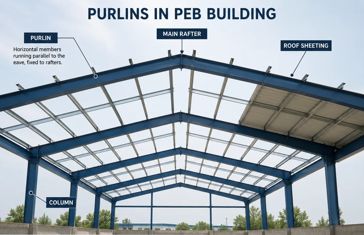 Purlins in PEB Building