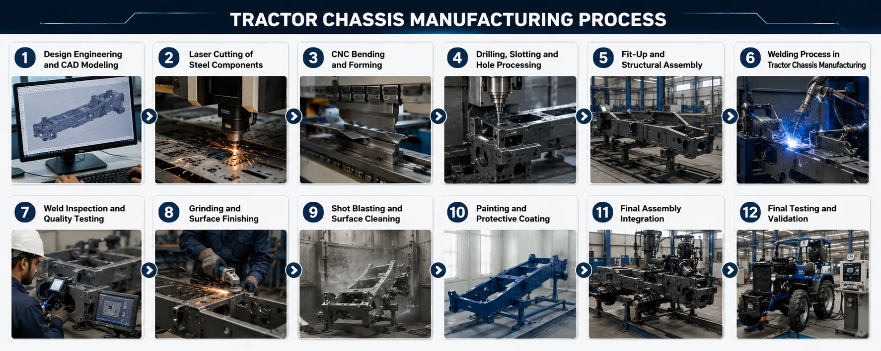 Tractor Chassis Manufacturing Process