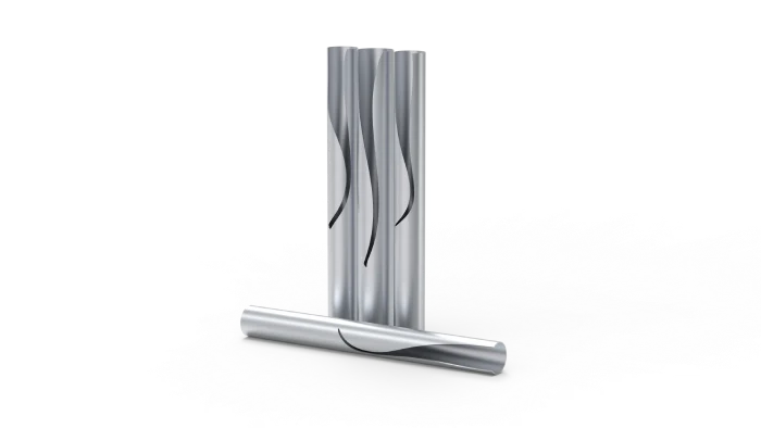 Aluminium tube cut sample